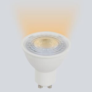bombillo-led-gu10-7w-dimerizable-sylvania-luz-calida-3000k Bombillo LED GU10 7W dimerizable SYLVANIA encendido con luz cálida 3000K