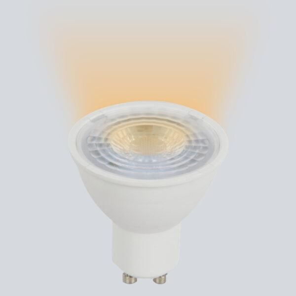 bombillo-led-gu10-7w-dimerizable-sylvania-luz-calida-3000k Bombillo LED GU10 7W dimerizable SYLVANIA encendido con luz cálida 3000K