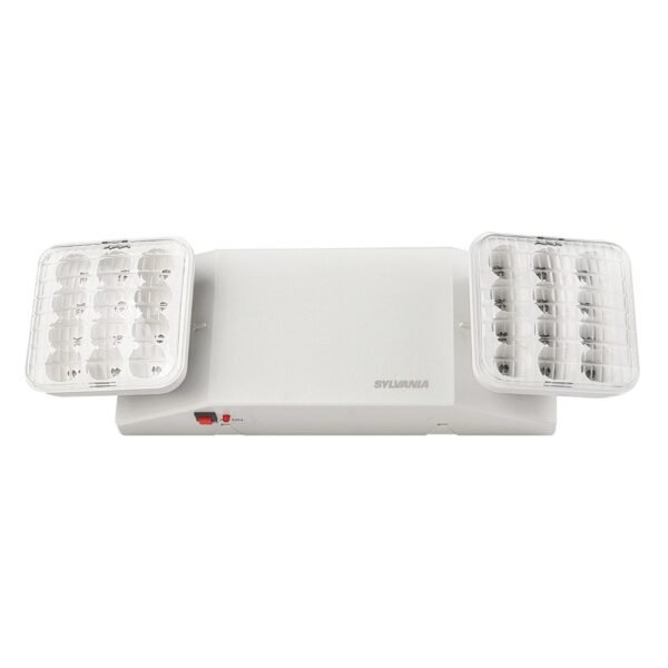 lampara-emergencia-led-sylvania-2-cabezas Lámpara de emergencia LED SYLVANIA de 2 cabezas ajustables con batería recargable