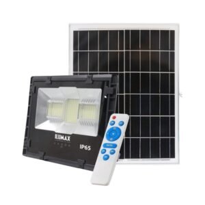 Reflector solar LED 300W ILUMAX con panel solar y control remoto, IP65